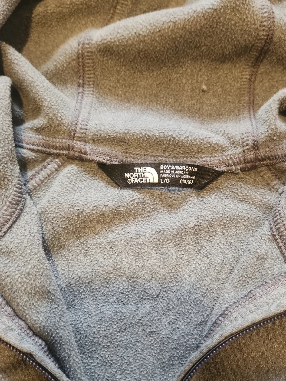 The North Face Kids Olive Green Half-Zip Hoodie - Picture 3 of 4